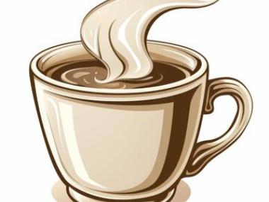 en kop varm kaffe